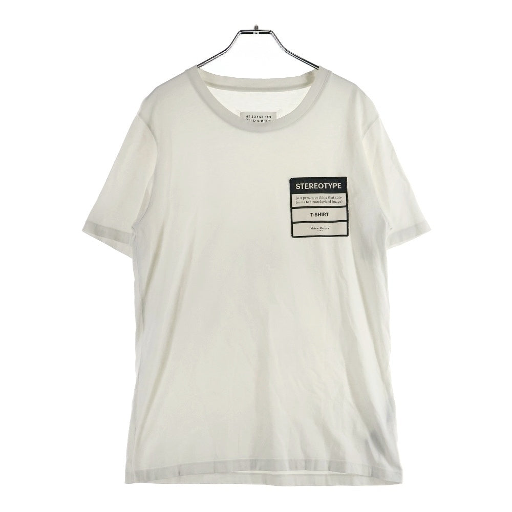 Maison Margiela 10(メゾン マルジェラ) 19SS Stereo Type T-Shirt ステレオタイプ 半袖Tシャツ ホワイト S50GC0538