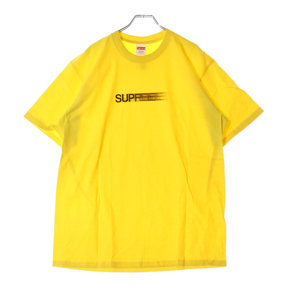 SUPREME(シュプリーム) 23SS Motion Logo Tee モーション ロゴ プリント クルーネック 半袖Tシャツ カットソー イエロー