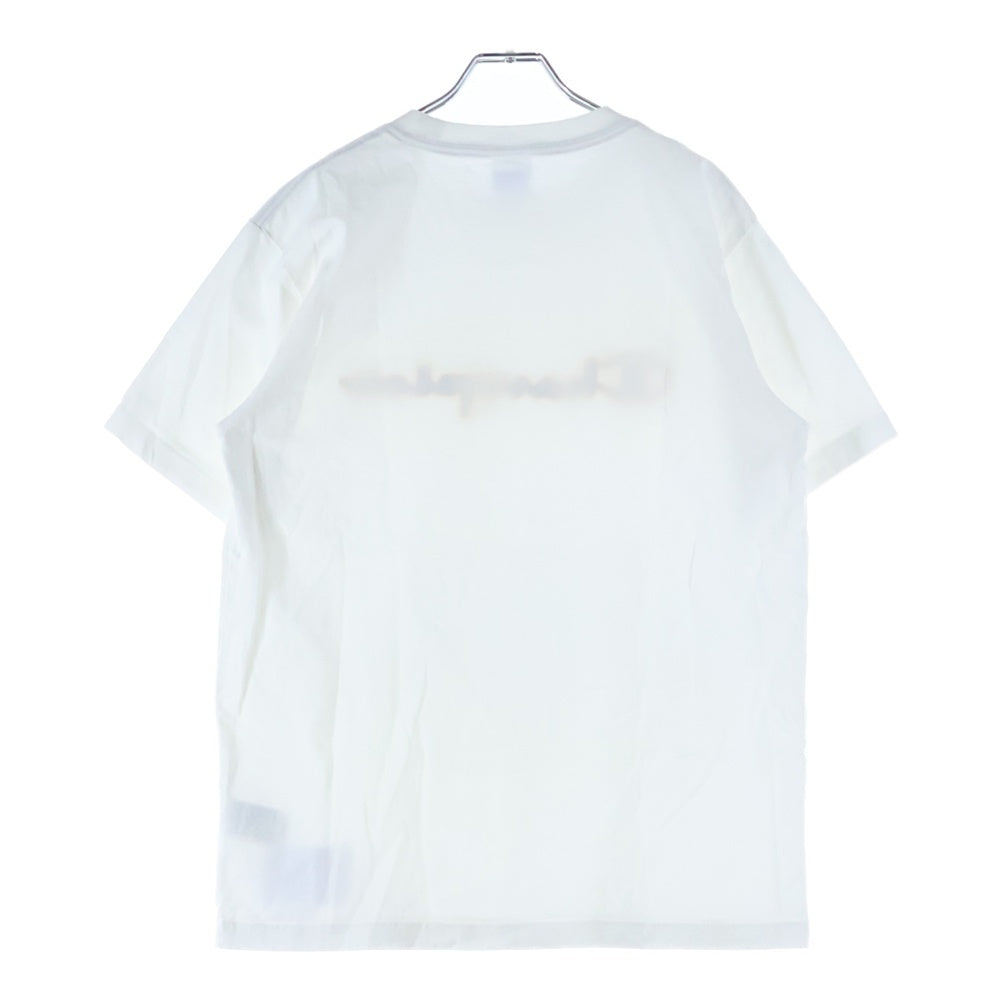 CHAMPION(チャンピオン) スクリプト ロゴ クルーネック 半袖Tシャツ カットソー ホワイト C3-Q301