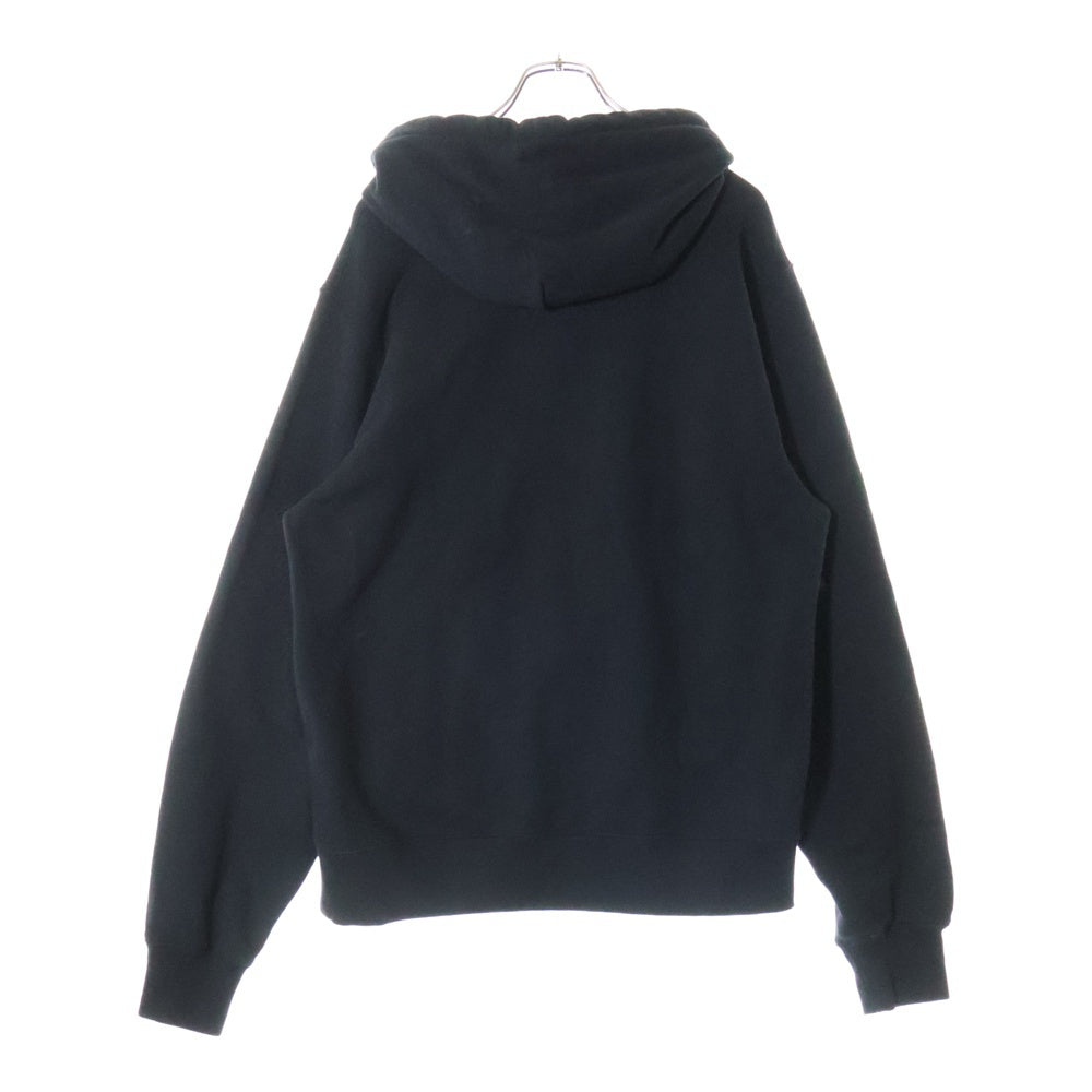 AMBUSH(アンブッシュ) FLEECE WORKSHOP HOODIE フロント 胸ロゴ プリント プルオーバーパーカー ブラック 12113700