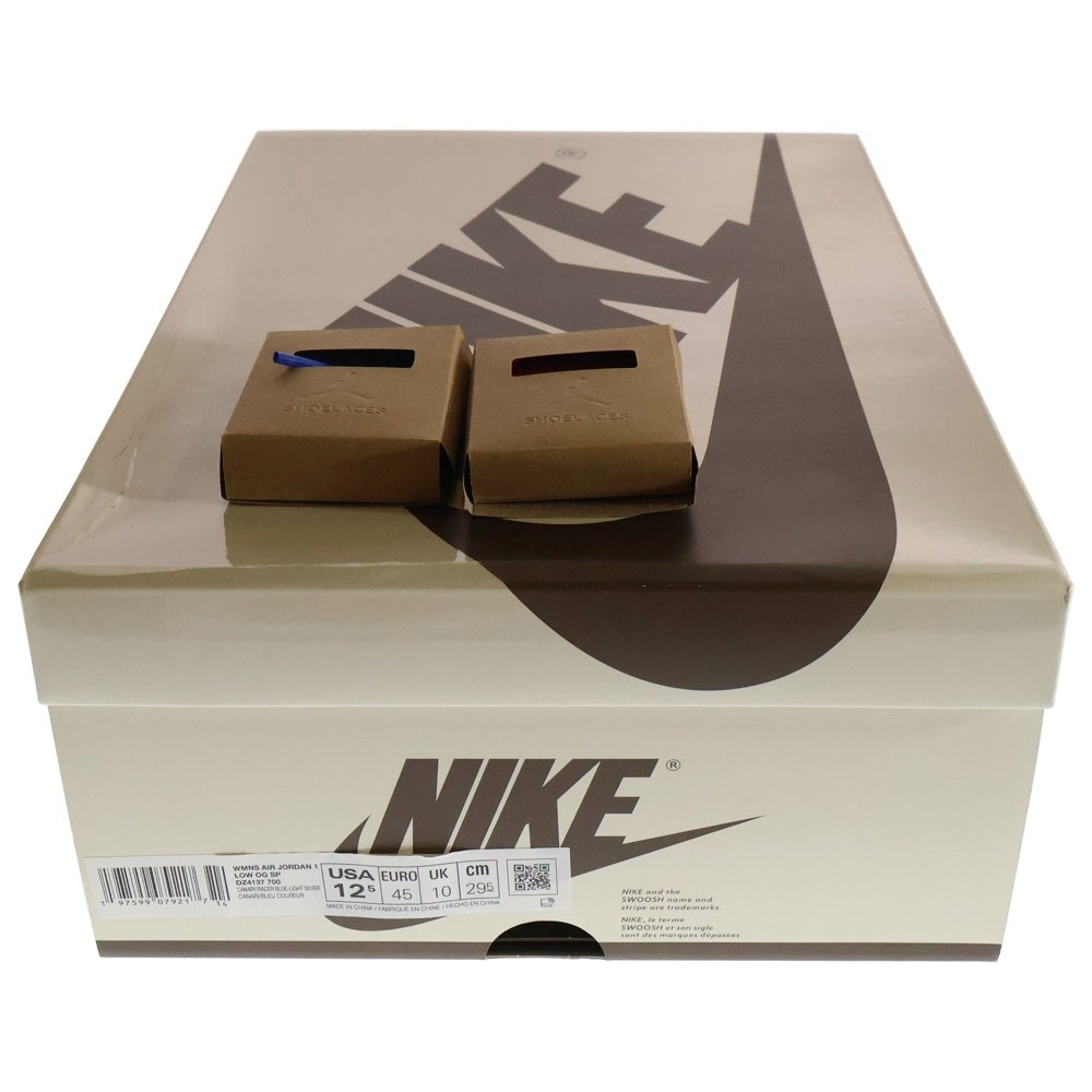 NIKE(ナイキ) ×TRAVIS SCOTT WMNS AIR JORDAN 1 RETRO LOW OG CANARY ウィメンズ エアジョーダン1 カナリー ローカットスニーカー イエロー US12.5/29.5cm DZ4137-700