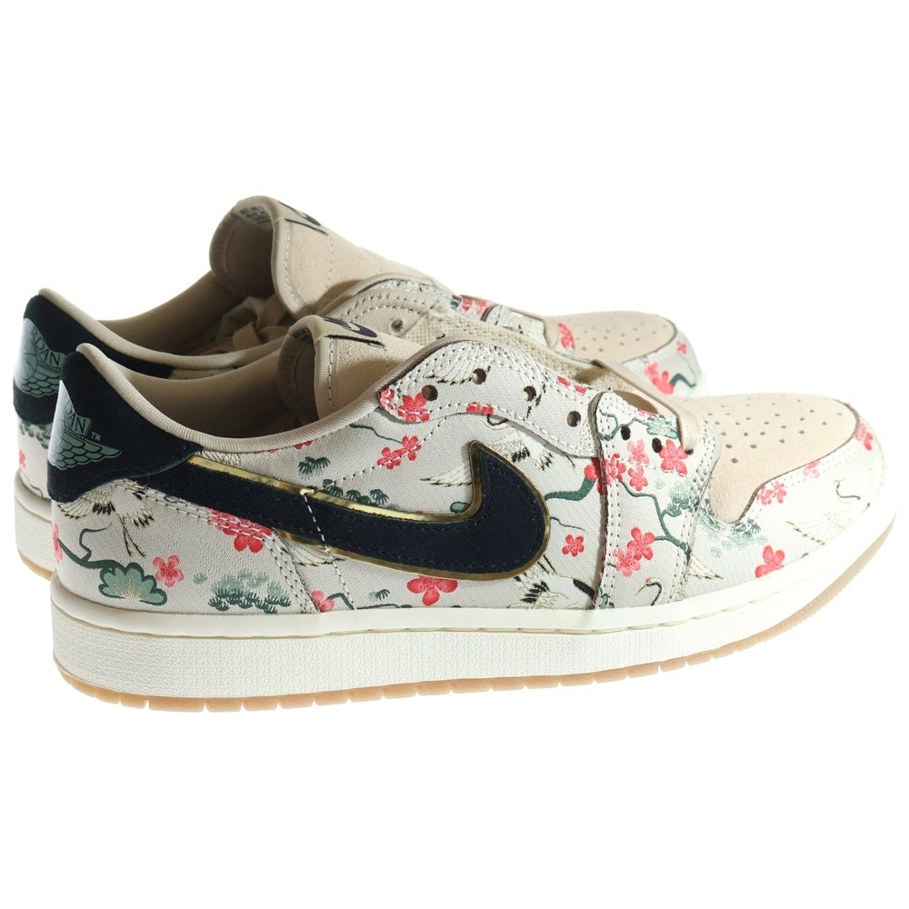 NIKE(ナイキ) ×RUI HACIMURA AIR JORDAN 1 RETRO LOW OG エアジョーダン1 八村 塁 ローカットスニーカー ベージュ US8/26cm HV8293-100