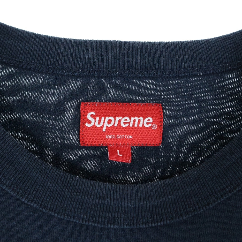 SUPREME(シュプリーム) 18SS Arch S/S Top アーチロゴ フロントプリント クルーネック 半袖Tシャツ カットソー ネイビー