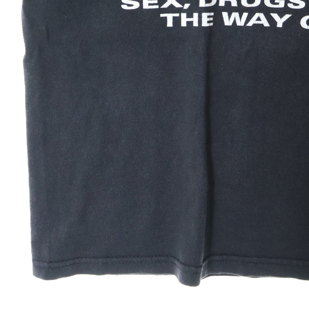 VINTAGE(ヴィンテージ) 90s MARILYN MANSON Sex Drugs and Rock&Roll Tour フロントプリント 半袖Tシャツ カットソー ブラック