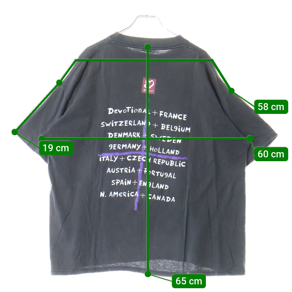 VINTAGE(ヴィンテージ) 90s DEPECHE MODE Devotional World Tour プリント 半袖Tシャツ カットソー