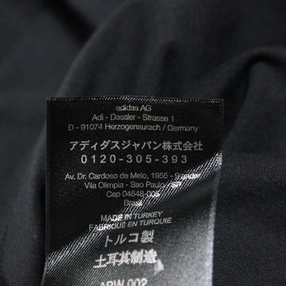 Y-3(ワイスリー) × yohji Yamamoto 3S LS TEE ヨウジヤマモト 3ストライプ フロントロゴプリント クルーネック 長袖Tシャツ ブラック DP0771