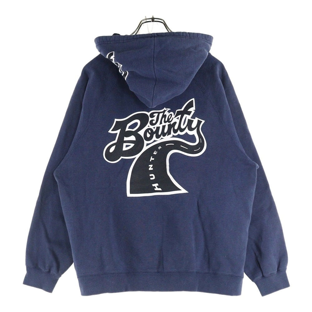 BOUNTY HUNTER(バウンティーハンター) Wanderers Logo ワンダラーズ ロゴ プルオーバー スウェット パーカー フーディ ネイビー