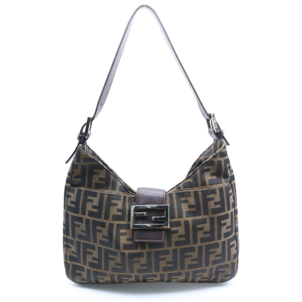 FENDI(フェンディ) ズッカ FFロゴ マンマバケット ワンショルダーバッグ ハンドバッグ ブラウン 26569