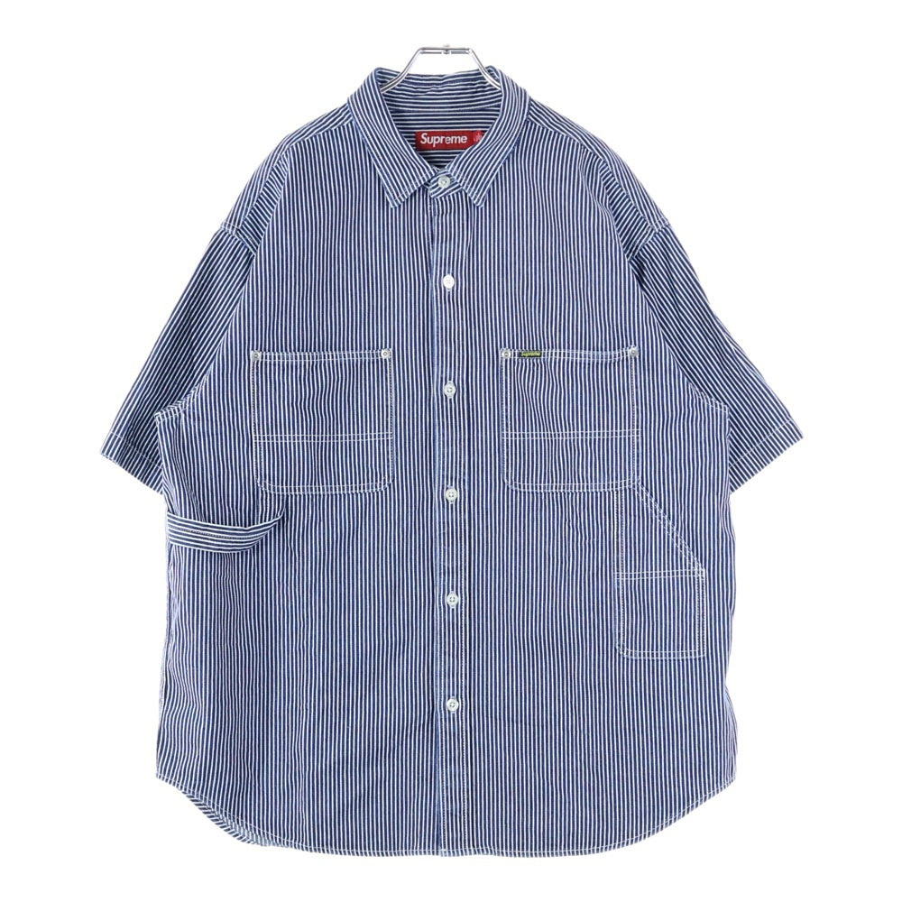SUPREME(シュプリーム) 25SS Loose Fit S/S Denim Painter Shirt ルーズフィット ヒッコリー 半袖 デニム ペインターシャツ インディゴ