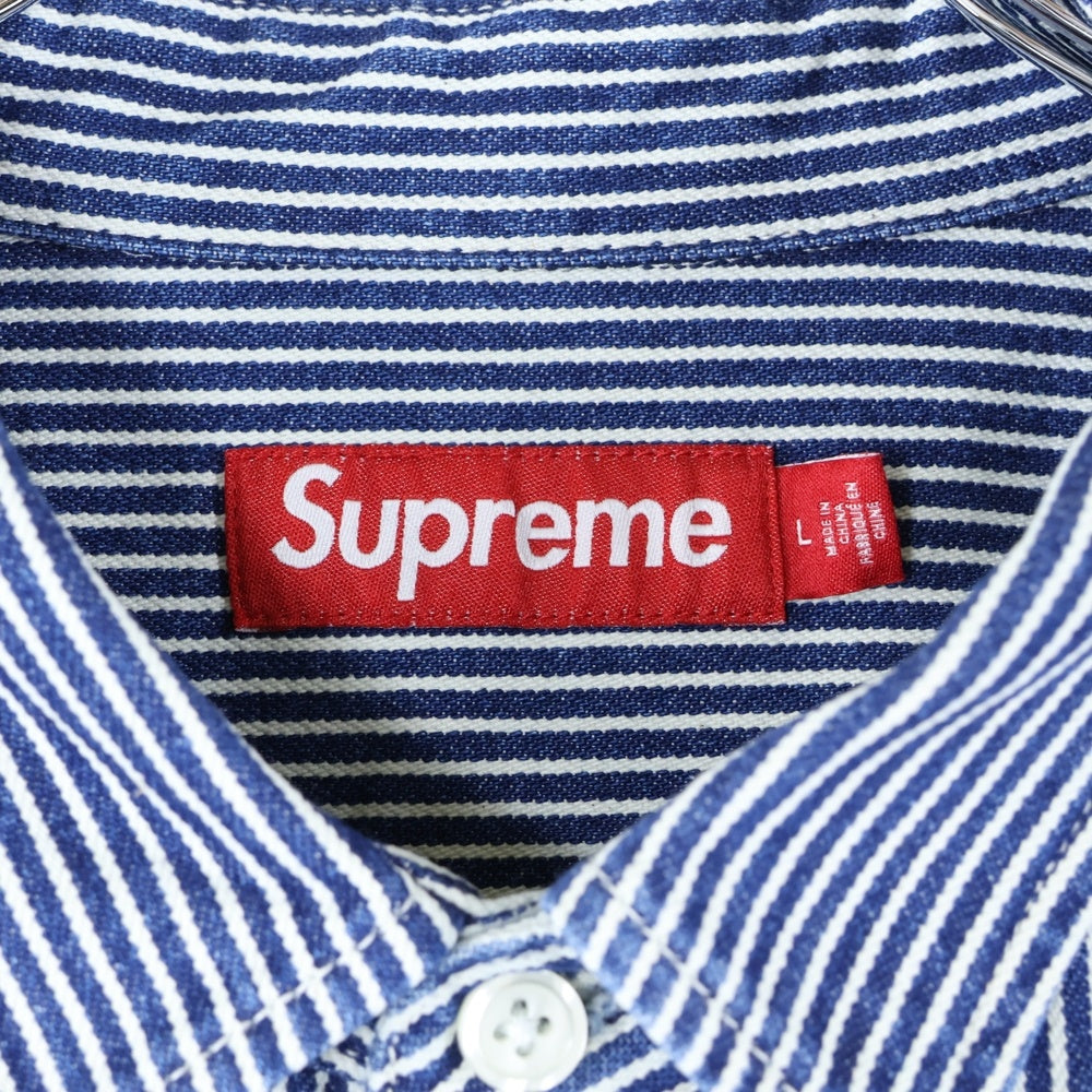 SUPREME(シュプリーム) 25SS Loose Fit S/S Denim Painter Shirt ルーズフィット ヒッコリー 半袖 デニム ペインターシャツ インディゴ