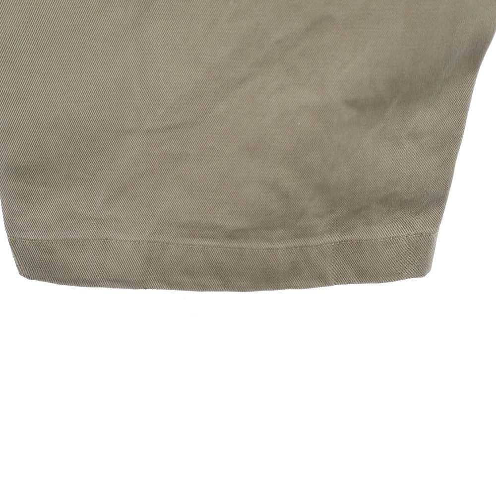 VALENTINO(ヴァレンティノ) Tuck Wide Chino Pants ロゴプリント タックワイドパンツ ベージュ PV0RE66348N