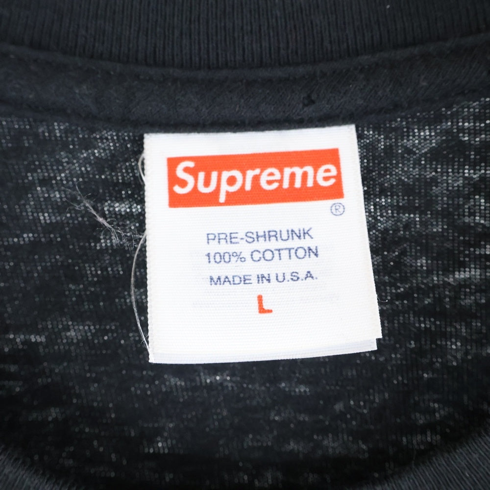 SUPREME(シュプリーム) 23FW Mont Blanc Tee フロント ロゴプリント 半袖Tシャツ カットソー Black
