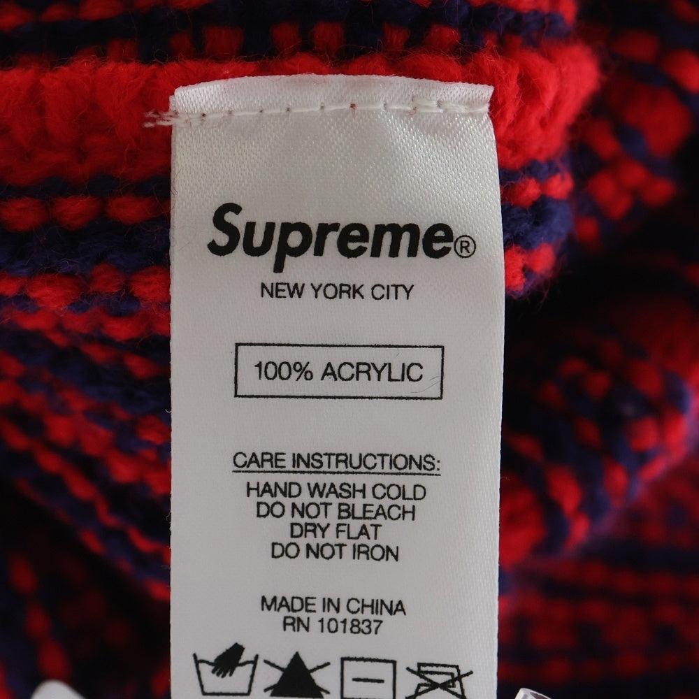 SUPREME(シュプリーム) 19AW Contrast Stripe Beanie コントラストストライプビーニーニット帽