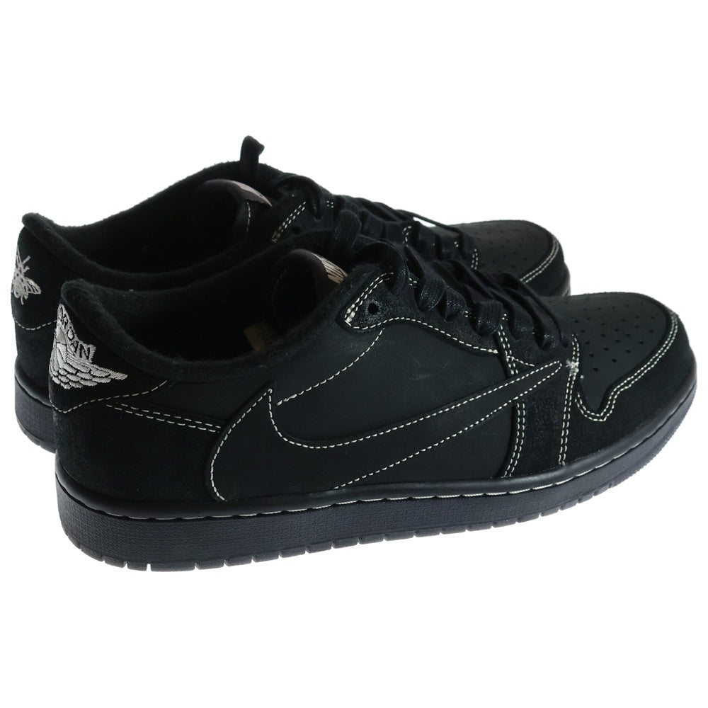 NIKE(ナイキ) ×TRAVIS SCOTT AIR JORDAN 1 LOW OG SP BLACK PHANTOM トラヴィススコット エアジョーダン1 ブラックファントム ローカットスニーカー US8.5/26.5cm DM7866-001