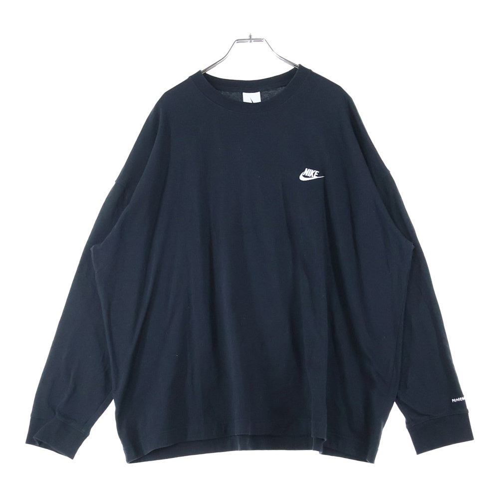 NIKE(ナイキ) ×peaceminusone NRG CF L/S T-SHIRT ピースマイナスワン ロゴ刺繍長袖Tシャツ ブラック DR0097-010