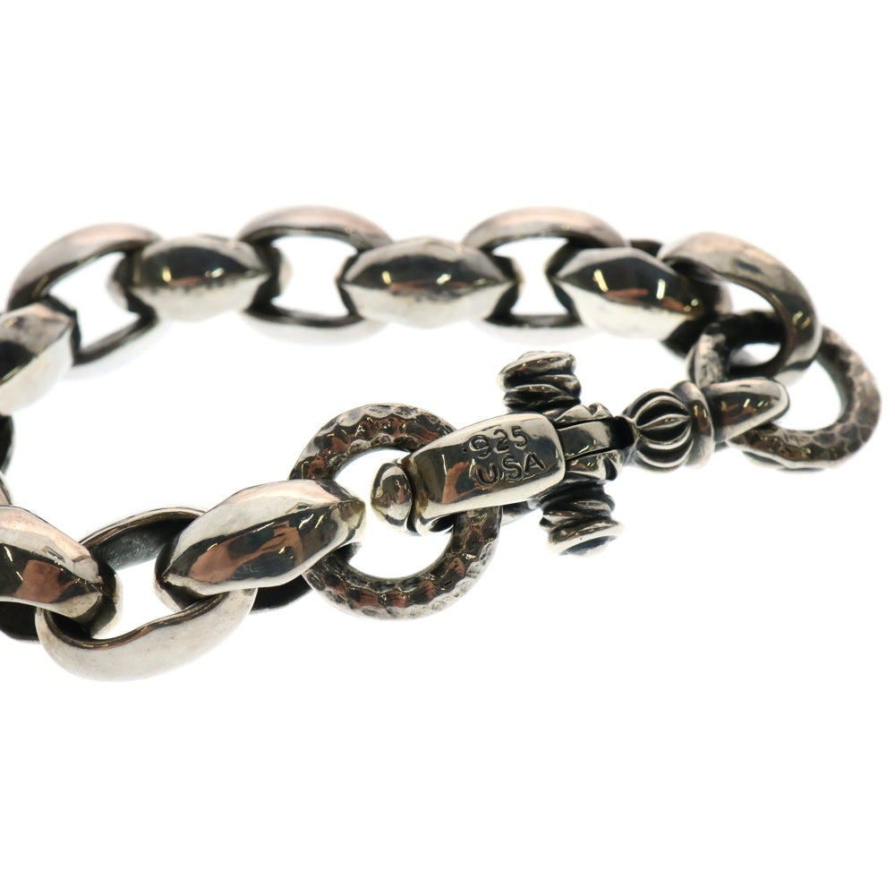 LEONARD KAMHOUT(レナードカムホート) SILK LINK BRACELET クレーンサークル シルクリンク ブレスレット シルバー