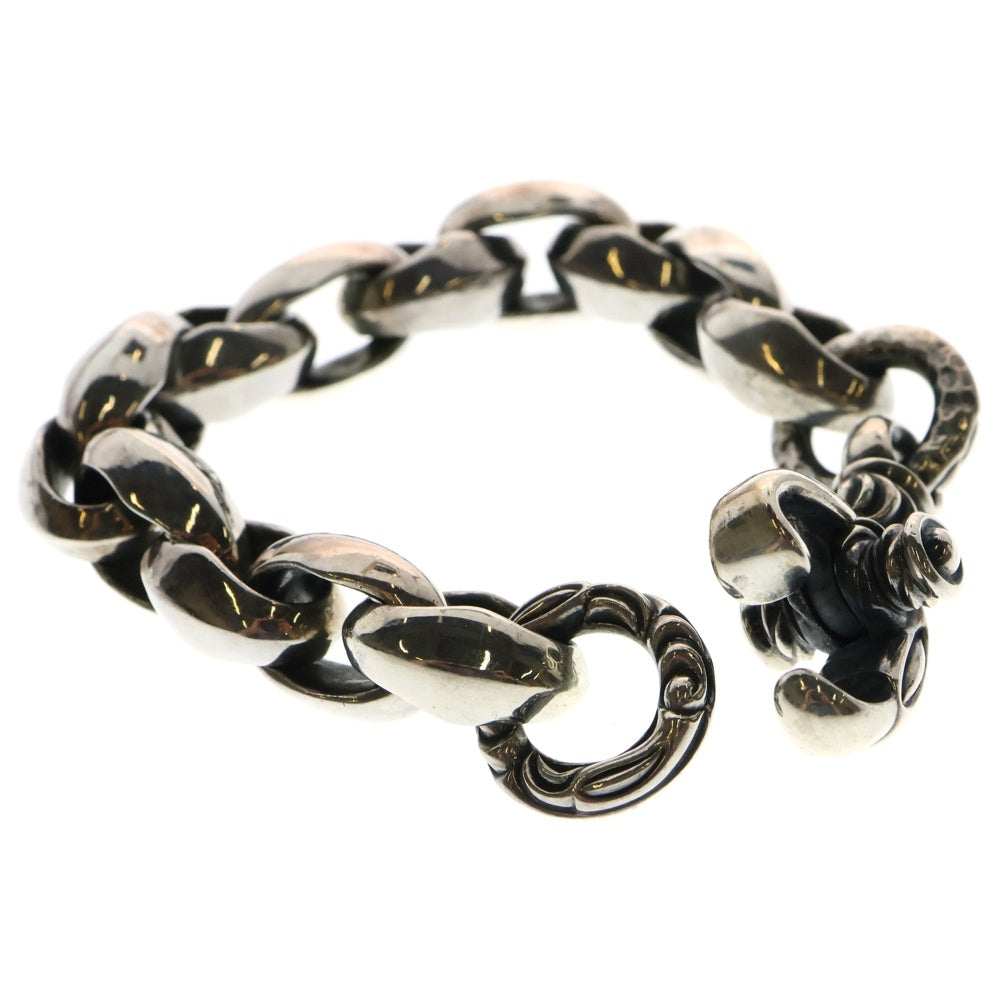LEONARD KAMHOUT(レナードカムホート) SILK LINK BRACELET クレーンサークル シルクリンク ブレスレット シルバー