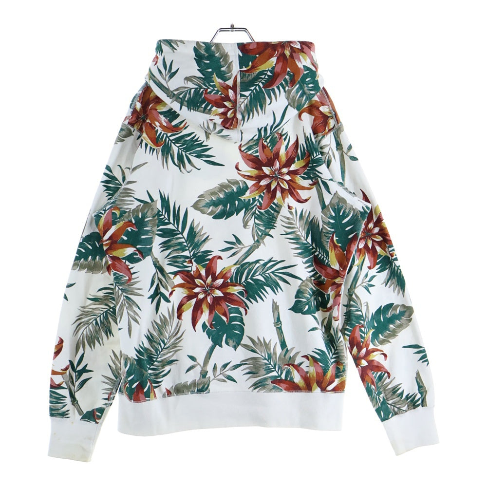 SUPREME(シュプリーム) 12SS Floral Pullover フローラル プルオーバー 総柄 スウェットパーカー ホワイト/グリーン
