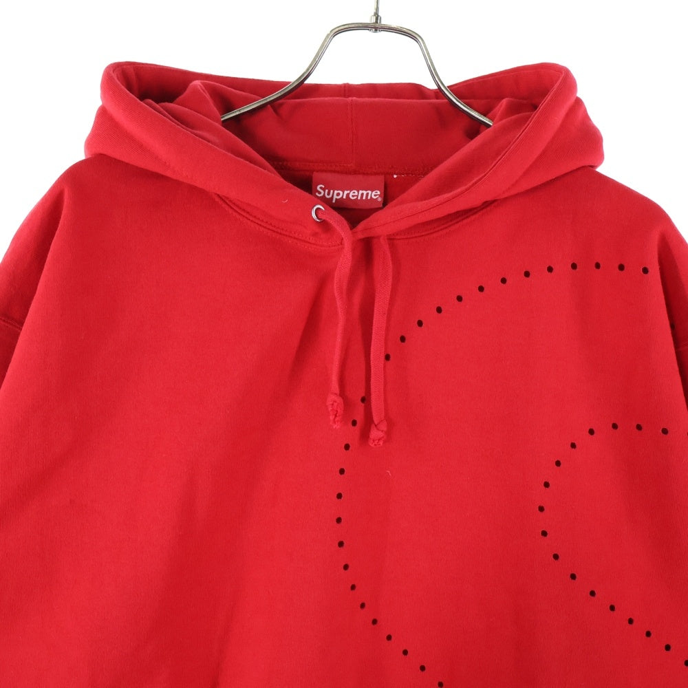 SUPREME(シュプリーム) 21SS Laser Cut S Logo Hooded Sweatshirt レイサーカット Sロゴ プルオーバーパーカー フーディ レッド