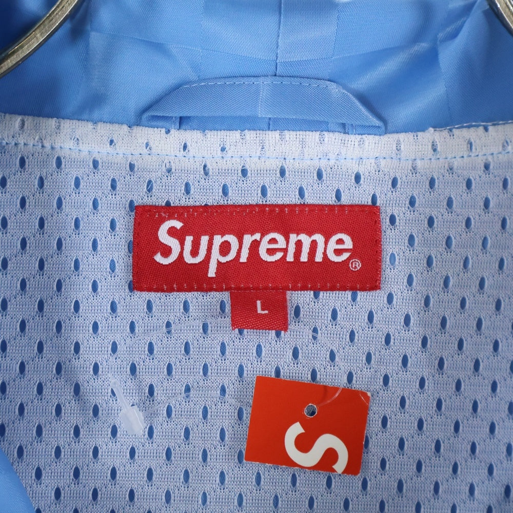 SUPREME(シュプリーム) 17SS Checkered Nylon Hooded Pullover チェック ナイロン プルオーバーパーカーフーディ ブルー