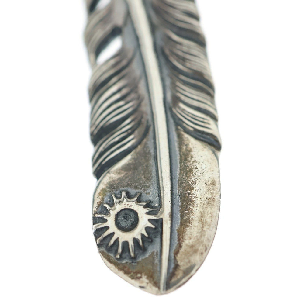 ARIZONA FREEDOM(アリゾナフリーダム) T-53c 先唐草フェザー 右向き 40mm ペンダントトップ シルバー