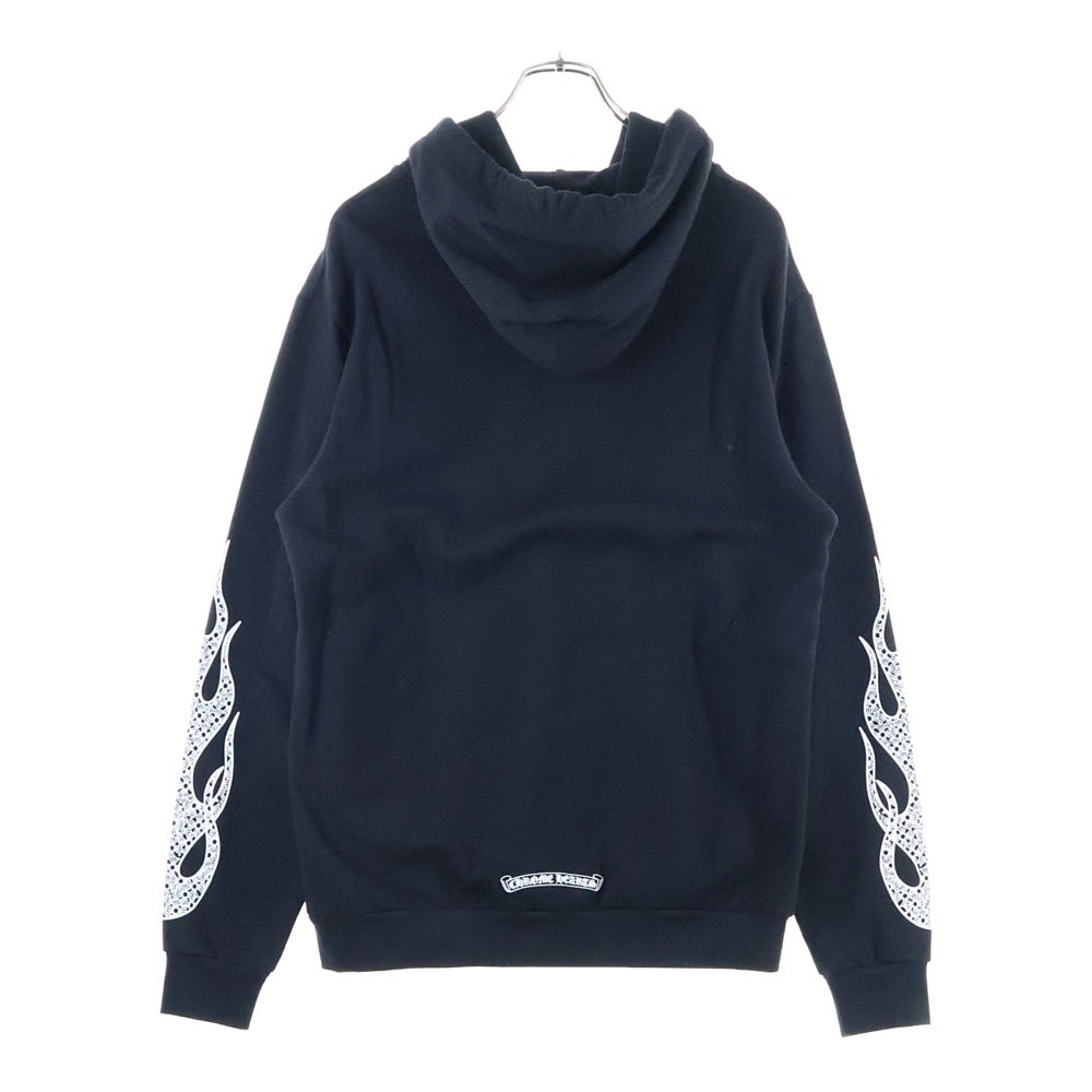CHROME HEARTS(クロムハーツ) Arm Flame Pullover Hoodie アームフレイム CHプラス スウェット プルオーバーパーカー ブラック