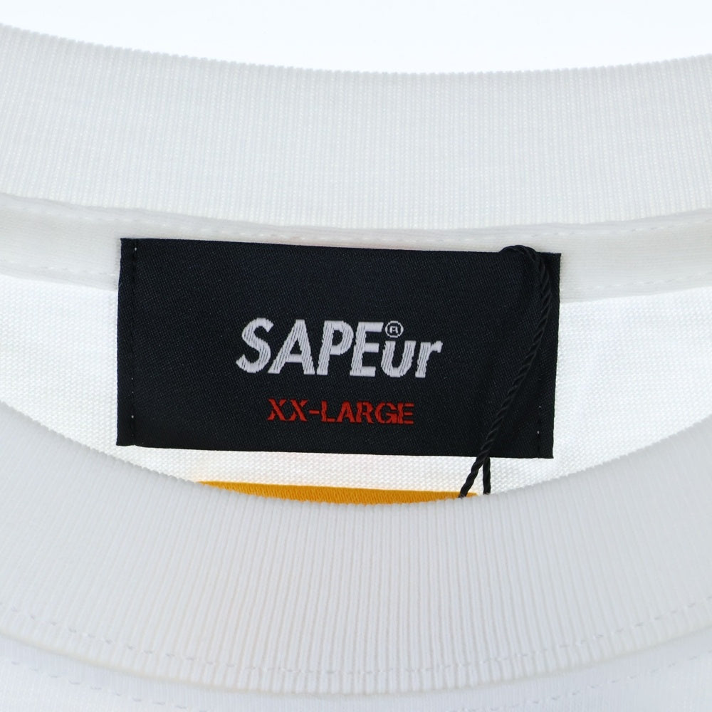 SAPEur(サプール) ×FR2 LOVE #FOR2 LOCALS 両面プリント 半袖 カットソー Tシャツ ホワイト