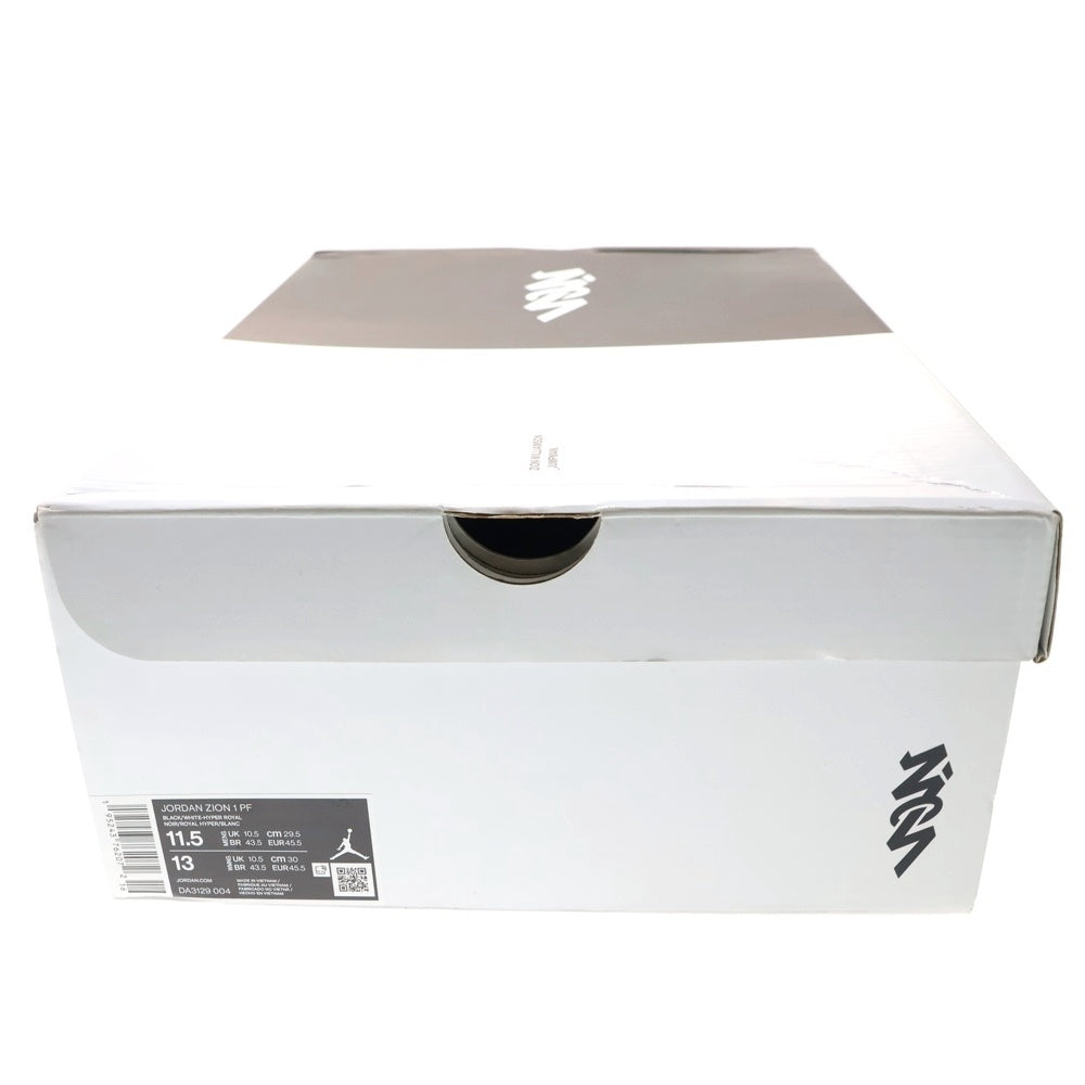 NIKE(ナイキ) Jordan Zion 1 GEN ZION Hyper Royal ジョーダン ザイオン1 ジェン ザイオン ハイパー ロイヤル DA3129 004 ブラック/ホワイト/ブルー US11.5/29.5cm