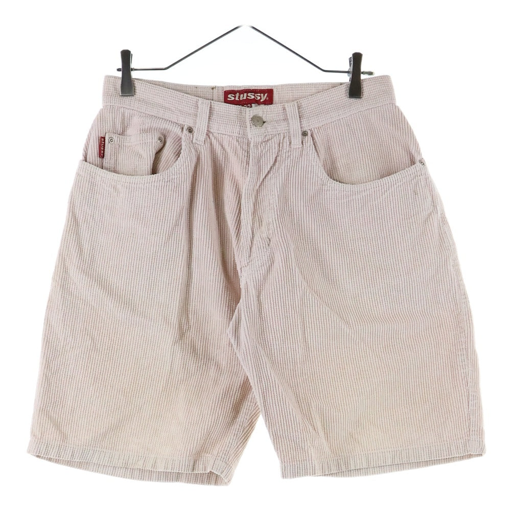STUSSY(ステューシー) 90s OLD STUSSY オールドステューシー 赤タグ コーデュロイ ハーフパンツ ショーツ ベージュ