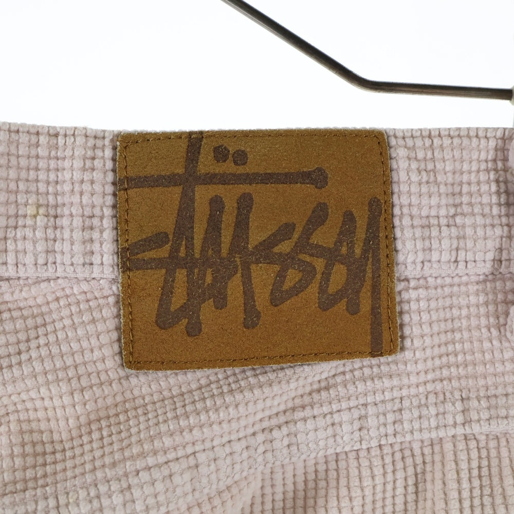 STUSSY(ステューシー) 90s OLD STUSSY オールドステューシー 赤タグ コーデュロイ ハーフパンツ ショーツ ベージュ