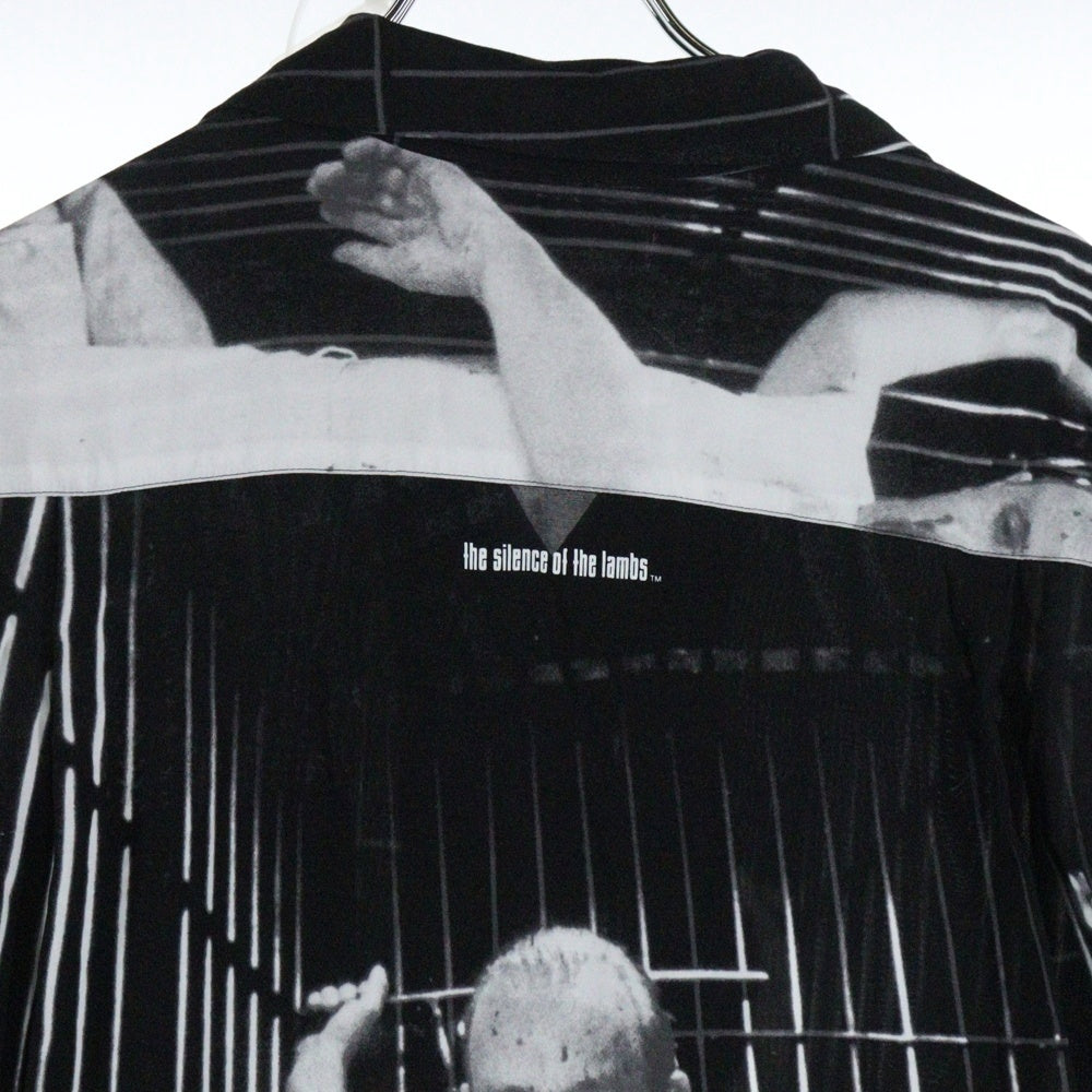 WACKO MARIA(ワコマリア) 21SS THE SILENCE OF THE LAMBS S/S HAWAIIAN SHIRT 羊たちの沈黙 オープンカラー ハワイアン 半袖シャツ ブラック