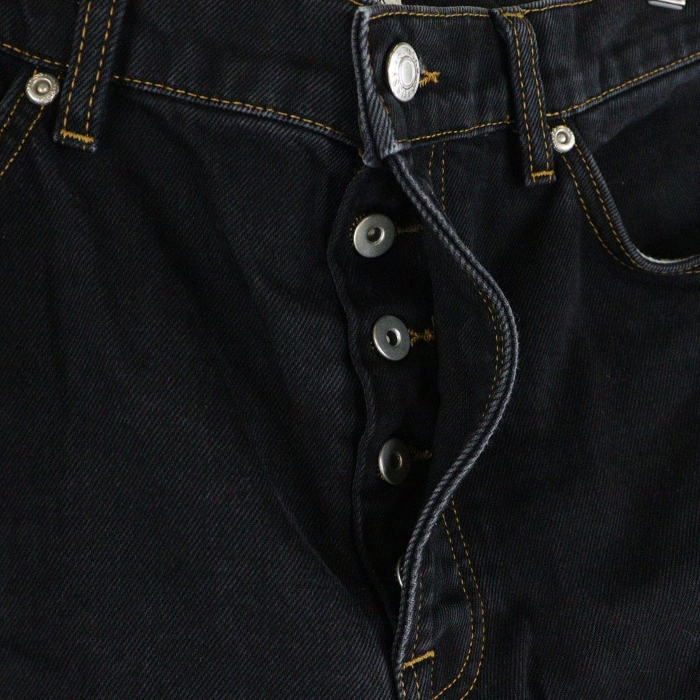 STUSSY(ステューシー) Big OL Denim ビッグシルエット ボタンフライ ワイド デニムパンツ ジーンズ インディゴブラック