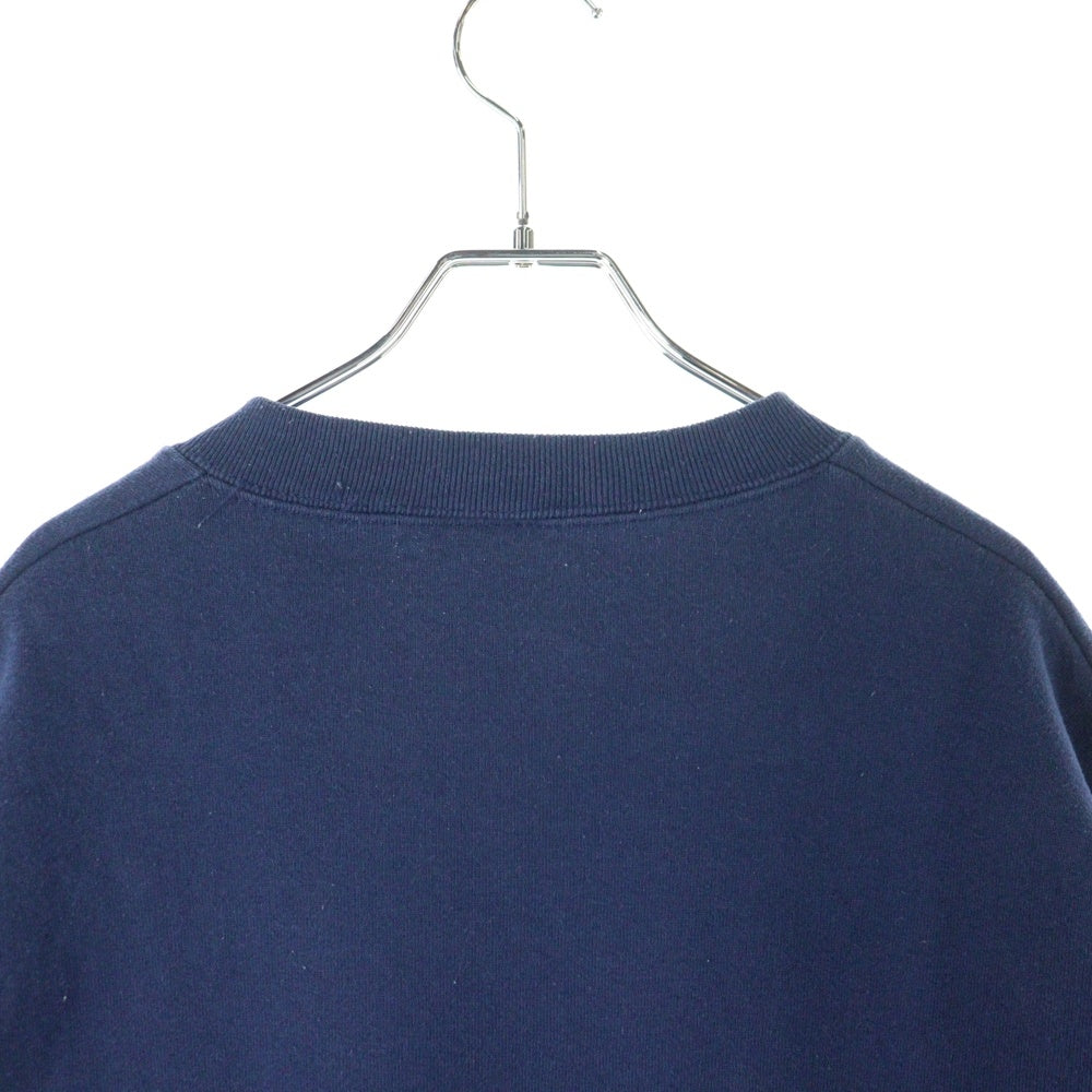 FRUIT OF THE LOOM(フルーツオブザルーム) 90s USA フロント ロゴ刺繍 クルースウェット ネイビー