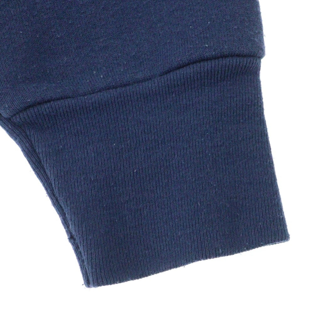 FRUIT OF THE LOOM(フルーツオブザルーム) 90s USA フロント ロゴ刺繍 クルースウェット ネイビー