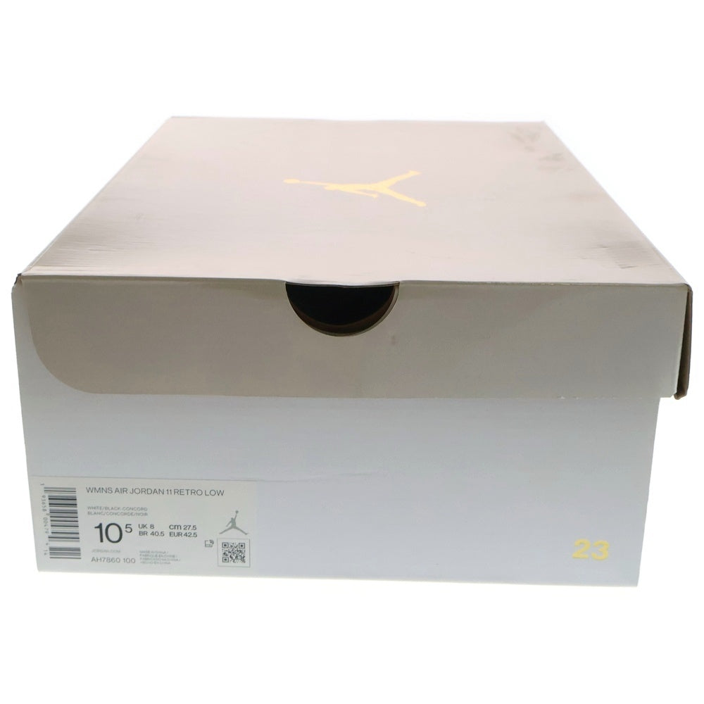 NIKE(ナイキ) WMNS AIR JORDAN RETRO 11 LOW エアジョーダンレトロ11 ローカットスニーカー ホワイト/ブルー US10.5/27.5cm AH7860-100