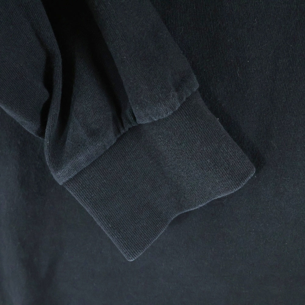 AAPE BY A BATHING APE(エーエイプバイアベイシングエイプ) 両面 ロゴ プリント ロングスリーブ 長袖シャツ ブラック