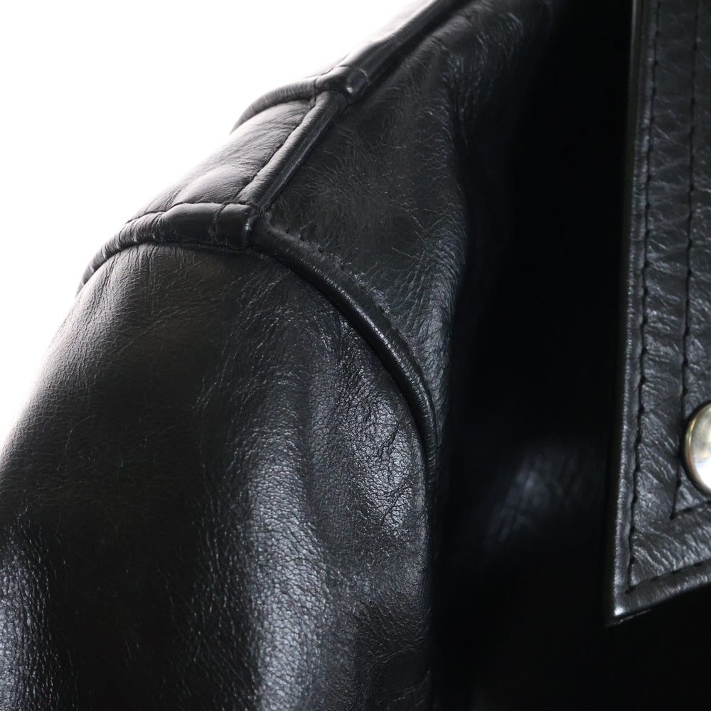 Lewis Leathers(ルイスレザー) CYCLONE 391T LIGHTNING TIGHT FIT ライトニング タイトフィット カウハイド ダブルライダース レザージャケット ブラック