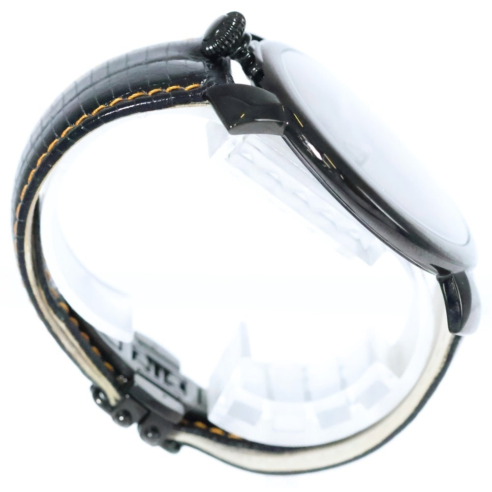 GaGa MILANO(ガガミラノ) Manuale Thin 46mm 5092.01 マヌアーレ シン 46mm クオーツ 腕時計 ブラック