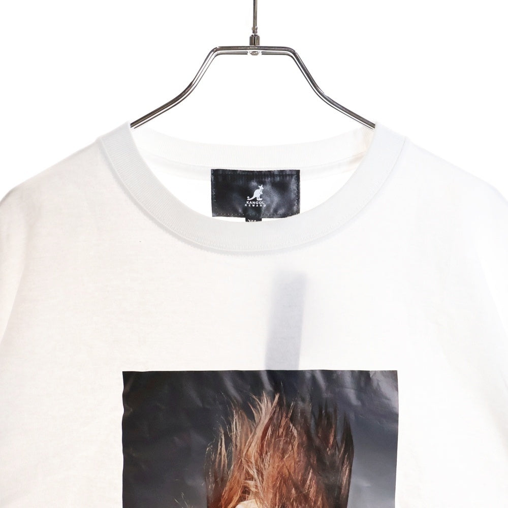 KANGOL(カンゴール) ×渡辺シスターズ フォトプリント半袖Tシャツ カットソー ホワイト KR21INF020