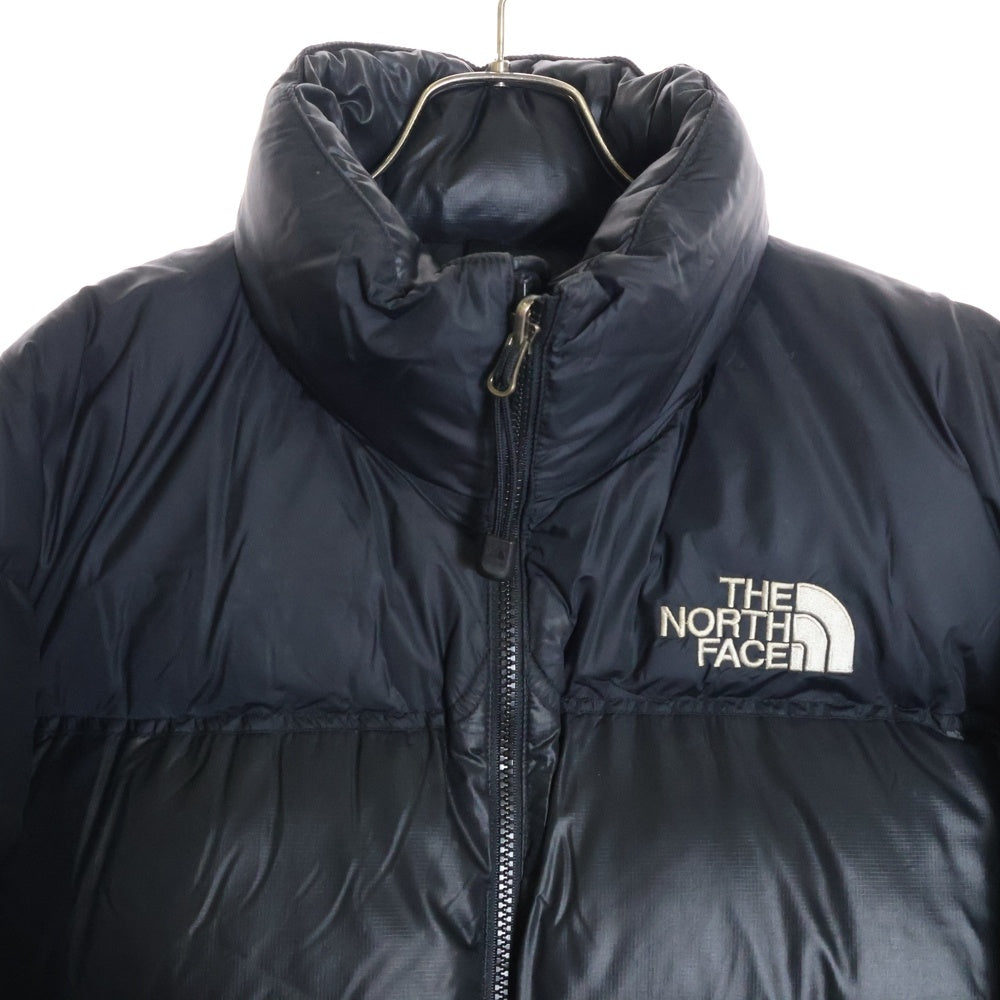 THE NORTH FACE(ザノースフェイス) NUPTSE DOWN JACKET ヌプシ ジップアップダウンジャケット センターロゴ ブラック ND01001