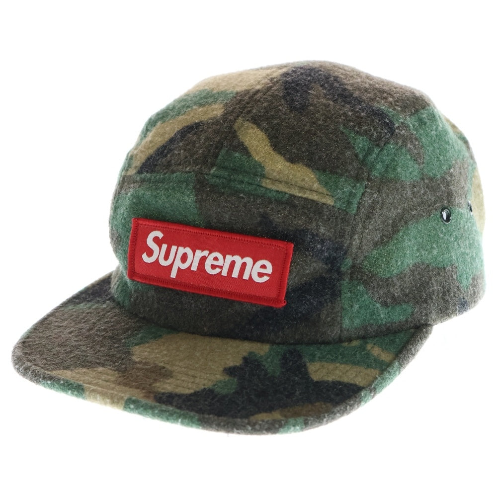 SUPREME(シュプリーム) 17AW Camo Wool Camp Cap カモウールキャンプキャップ ボックスロゴ 迷彩 帽子 カーキ
