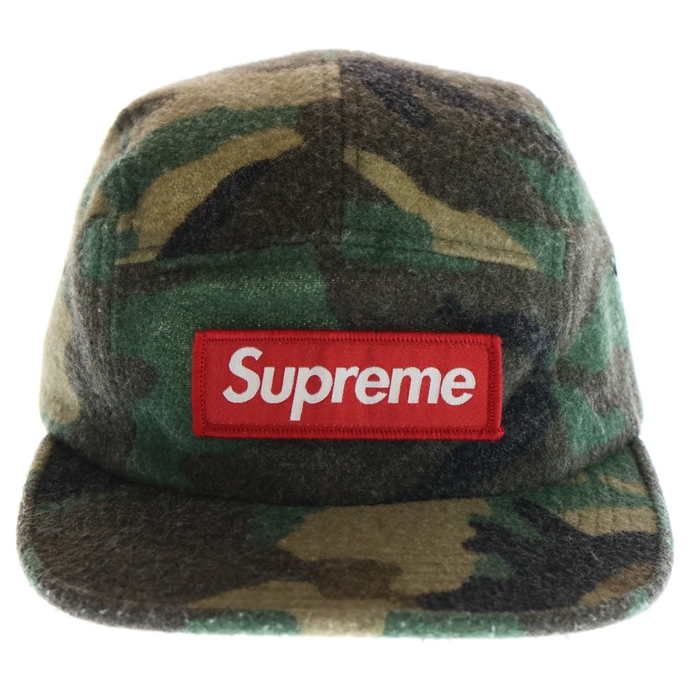 SUPREME(シュプリーム) 17AW Camo Wool Camp Cap カモウールキャンプキャップ ボックスロゴ 迷彩 帽子 カーキ
