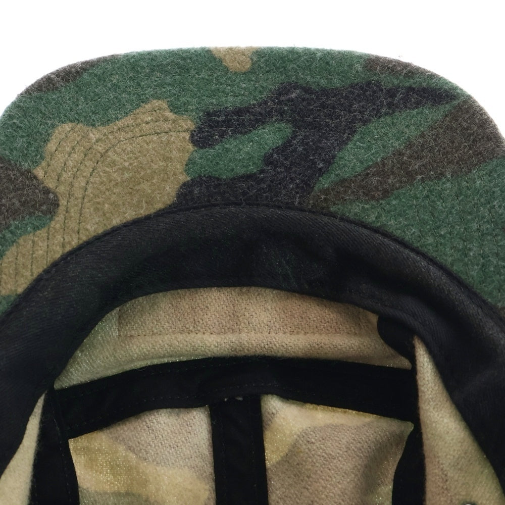 SUPREME(シュプリーム) 17AW Camo Wool Camp Cap カモウールキャンプキャップ ボックスロゴ 迷彩 帽子 カーキ