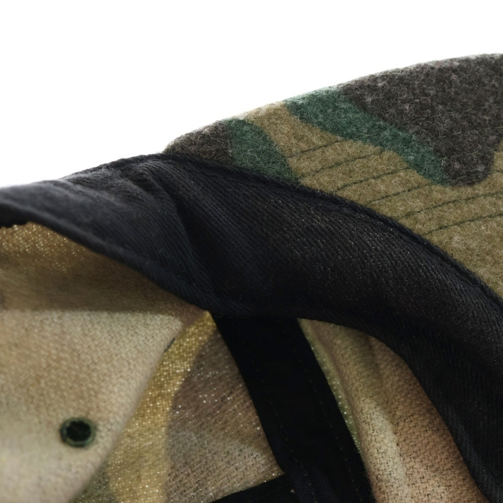 SUPREME(シュプリーム) 17AW Camo Wool Camp Cap カモウールキャンプキャップ ボックスロゴ 迷彩 帽子 カーキ