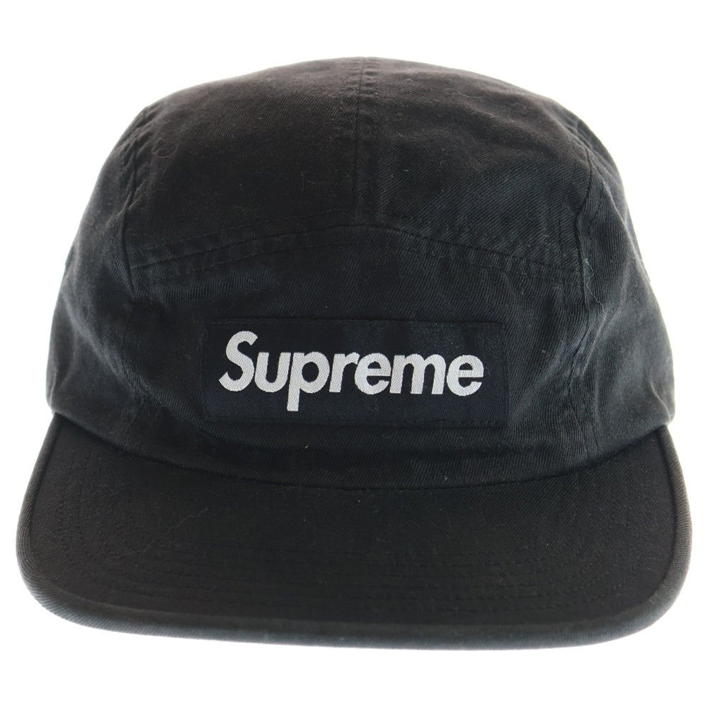 SUPREME(シュプリーム) 18AW Washed Chino Twill Camp Cap ウォッシュド チノ ツウィル キャンプ キャップ ブラック