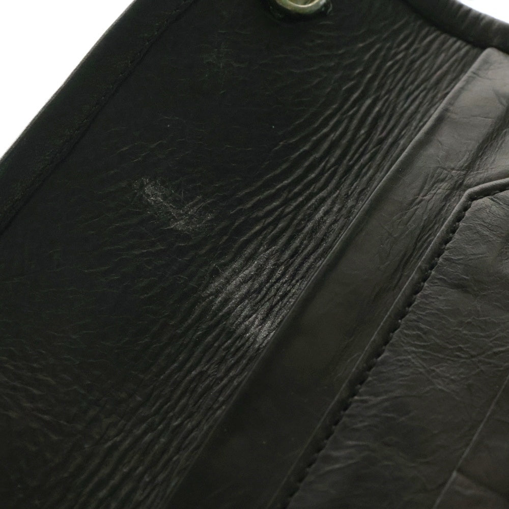 Travis Walker(トラヴィスワーカー) LARGE 3-FOLD - TRIBAL CROSS WALLET 2 CROSS LINKS & 2 SKULL LINKS WITH DAGGE ウォレット 三つ折り財布 2クロス 2スカル リンク ダガー ウォレットハンガー