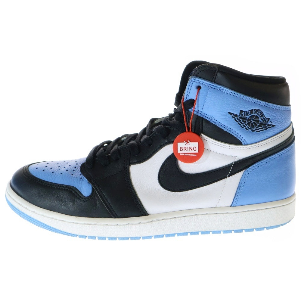 NIKE(ナイキ) AIR JORDAN 1 RETRO HI OG UNIVERSITY BLUE DZ5485-400 エアジョーダン1ハイOG ユニバーシティブルー ハイカットスニーカー ホワイト/ブルー U12/30cm