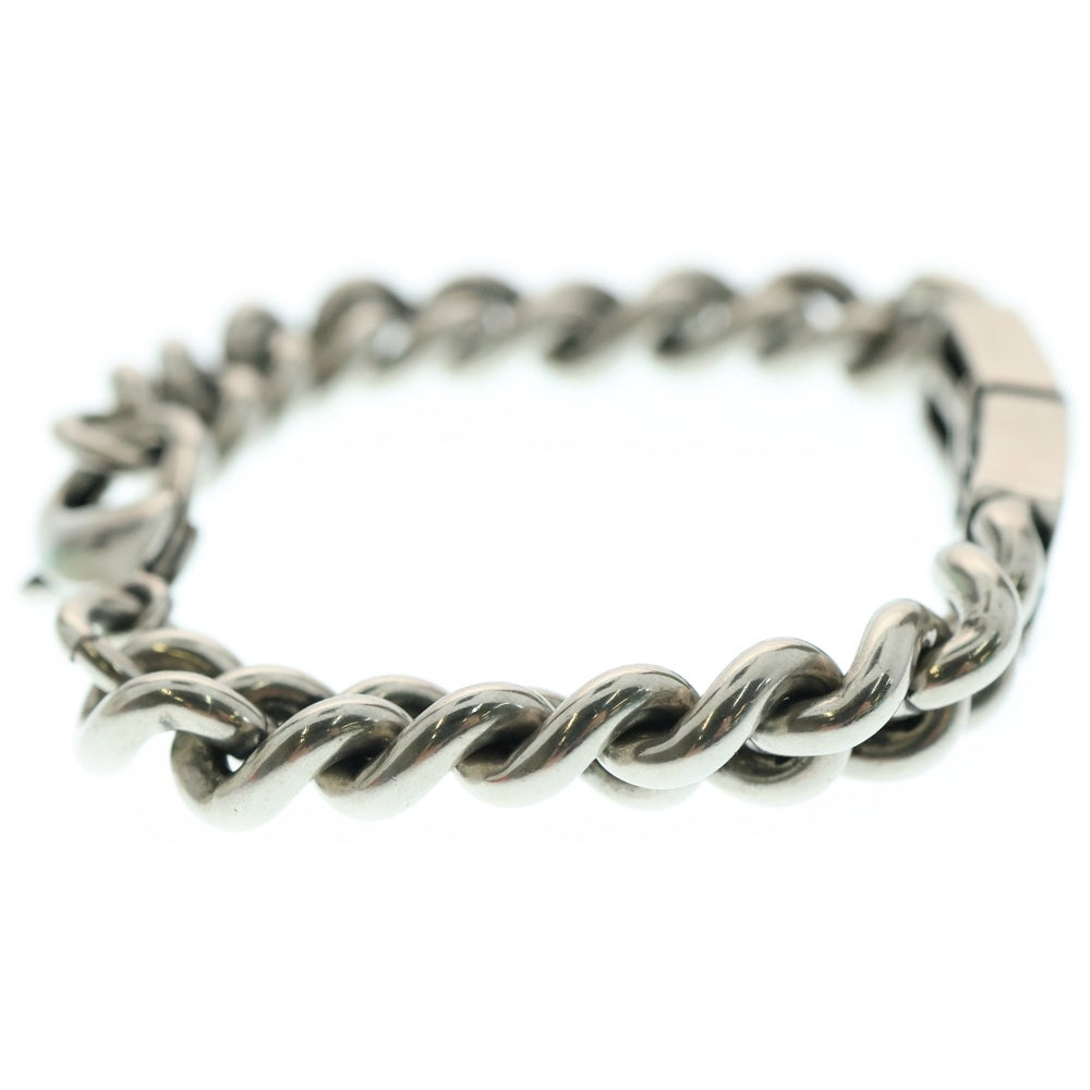 BALENCIAGA(バレンシアガ) BB Icon gourmette-chain bracelet BBアイコン グルメット チェーンブレスレット シルバー 718493TZ99I0911