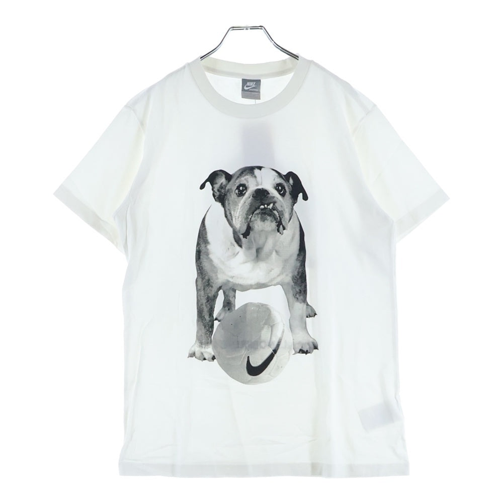 NIKE(ナイキ) 2010 BULLDOG SPORT WEAR TEE ブルドッグ 両面プリント クルーネック 半袖Tシャツ カットソー ホワイト 416819-100