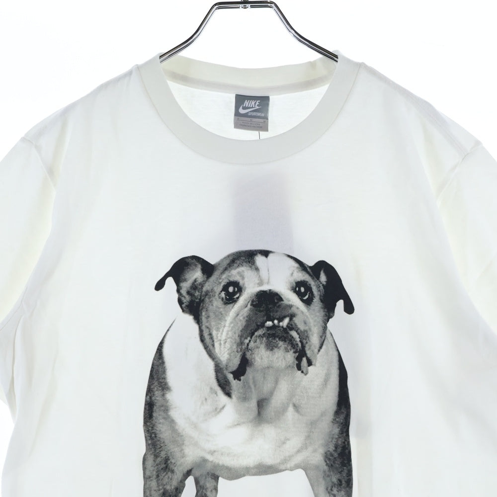 NIKE(ナイキ) 2010 BULLDOG SPORT WEAR TEE ブルドッグ 両面プリント クルーネック 半袖Tシャツ カットソー ホワイト 416819-100